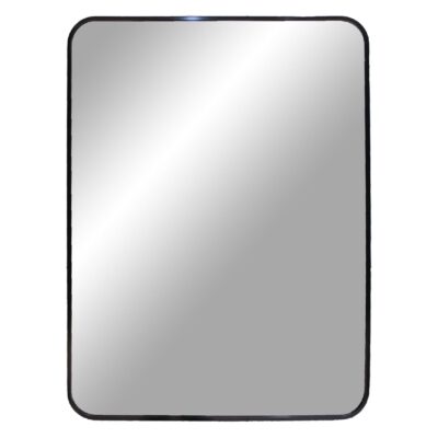 zwarte rechthoekige wandspiegel 50x70 afbeelding 1