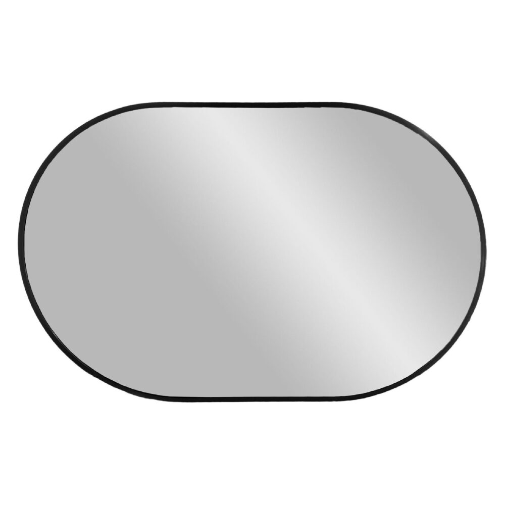 zwarte rechthoekige wandspiegel 50x80 afbeelding 2