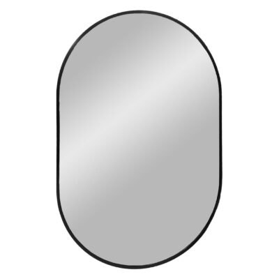 zwarte rechthoekige wandspiegel 50x80 afbeelding 1