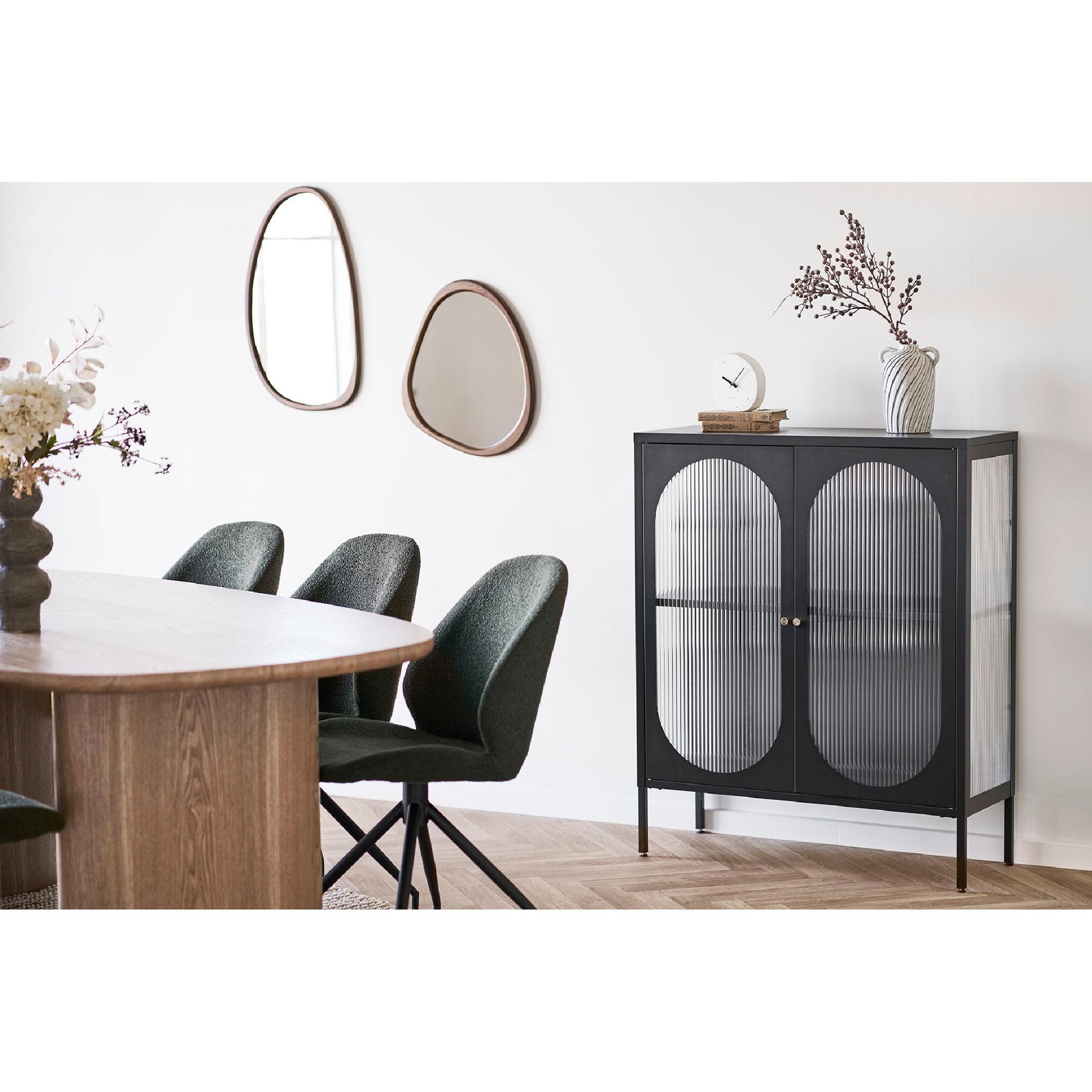 organische wandspiegel houtlook afbeelding 3