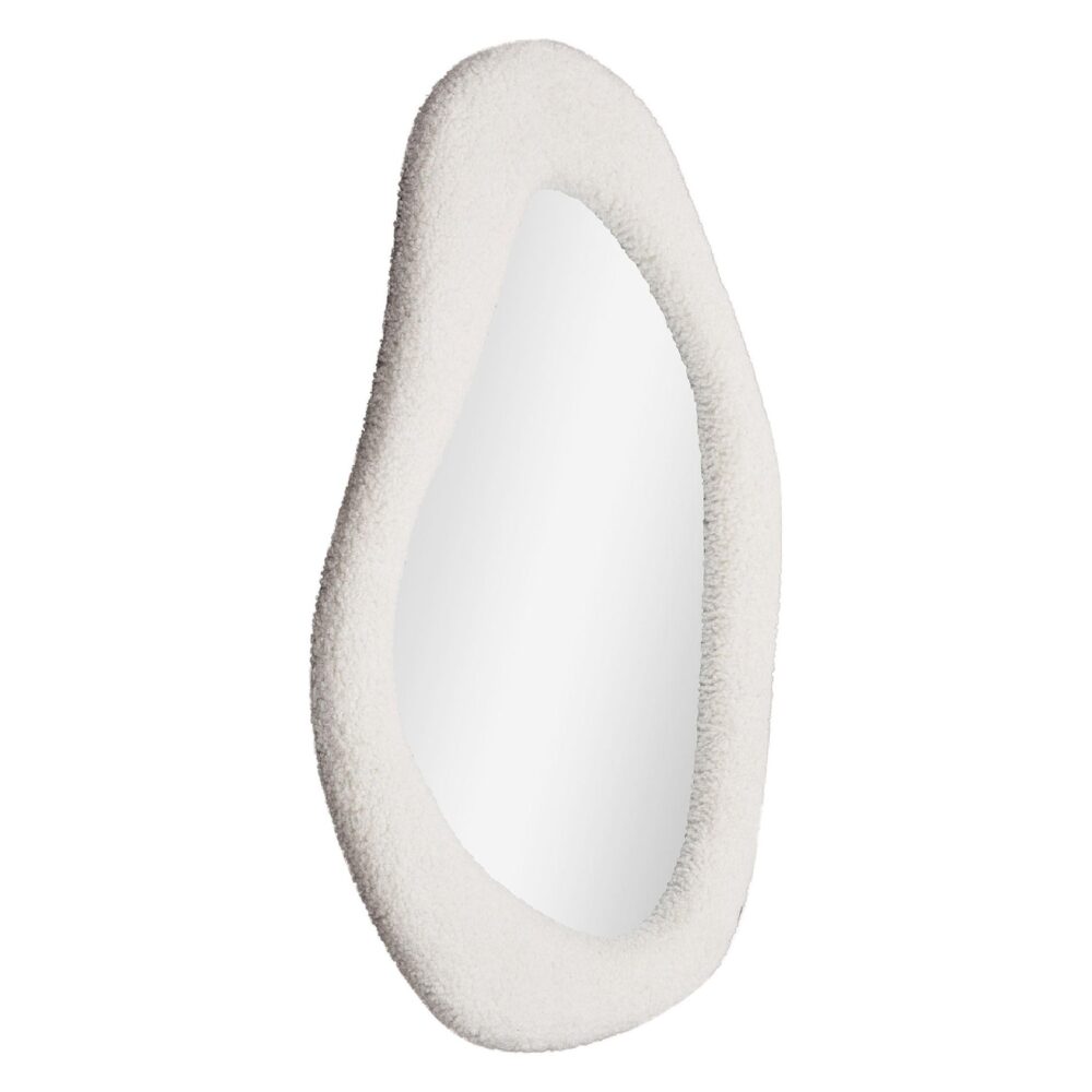 witte organische wandspiegel afbeelding 2