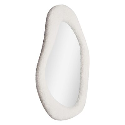witte organische wandspiegel afbeelding 2