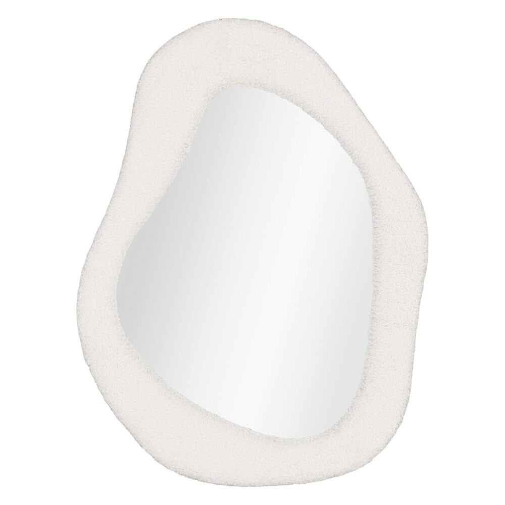 witte organische wandspiegel afbeelding 1