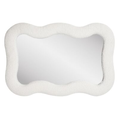 witte rechthoekige wandspiegel 80x54 afbeelding 2