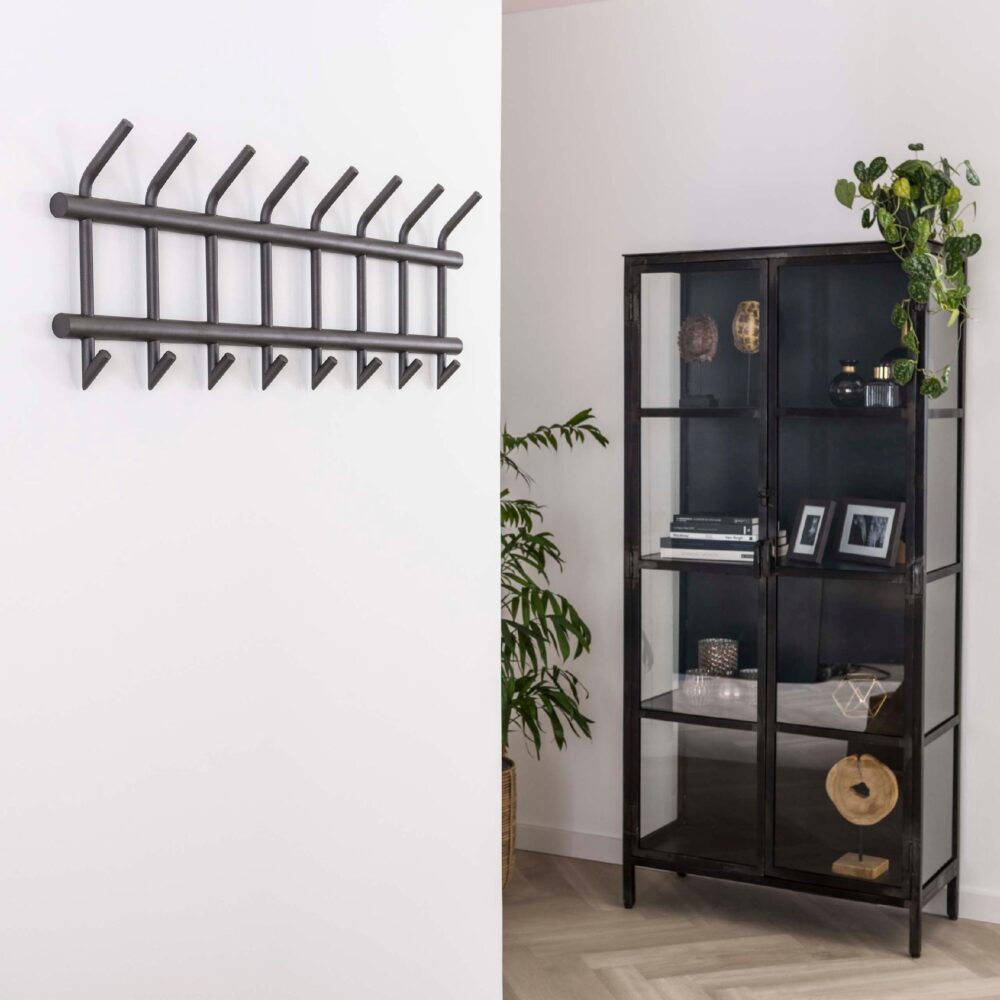 industriële wandkapstok met 16 haken afbeelding 4