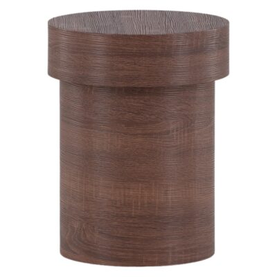 ronde bijzettafel Kelna bruin MDF afbeelding 1