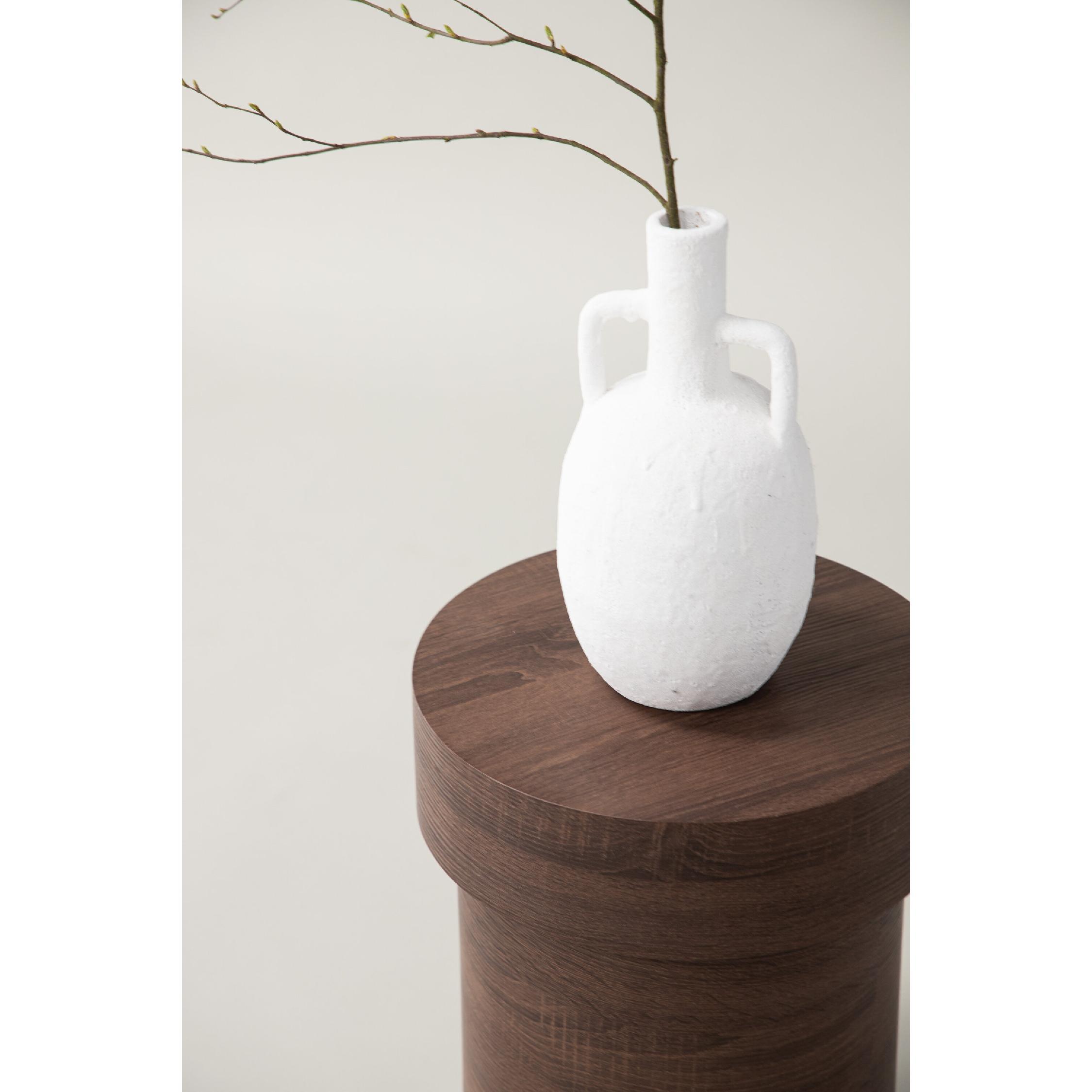 ronde bijzettafel Kelna bruin MDF afbeelding 3