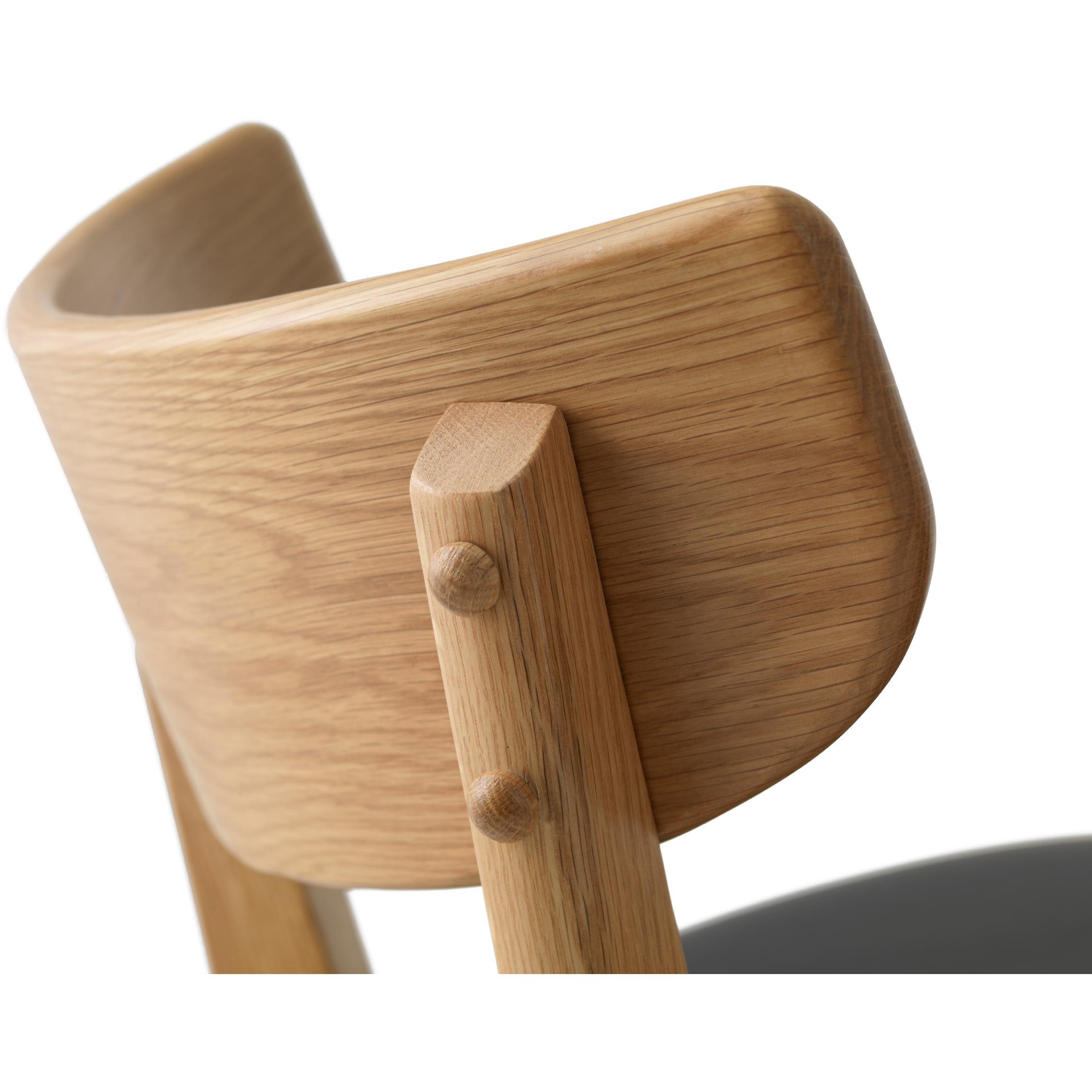 Karo barstoel eikenhout zwart afbeelding 6