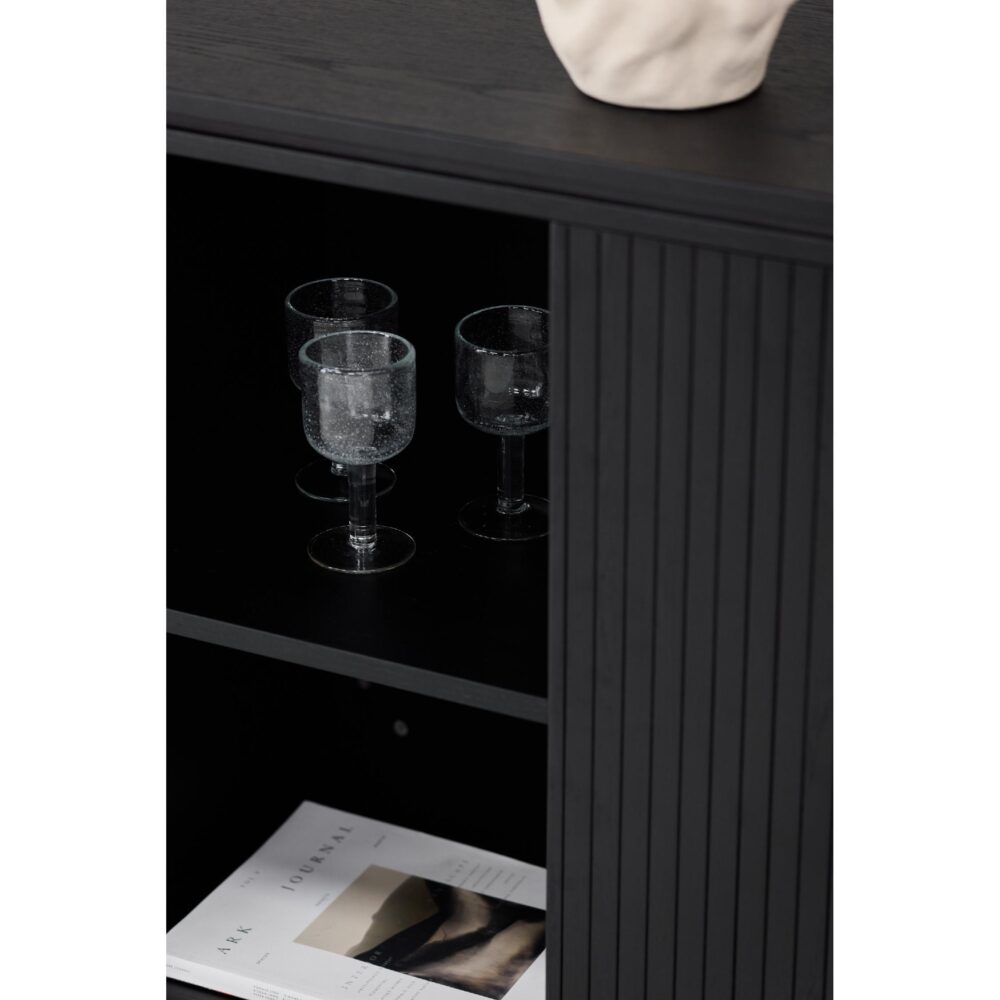 zwarte opbergkast Dana afbeelding 11