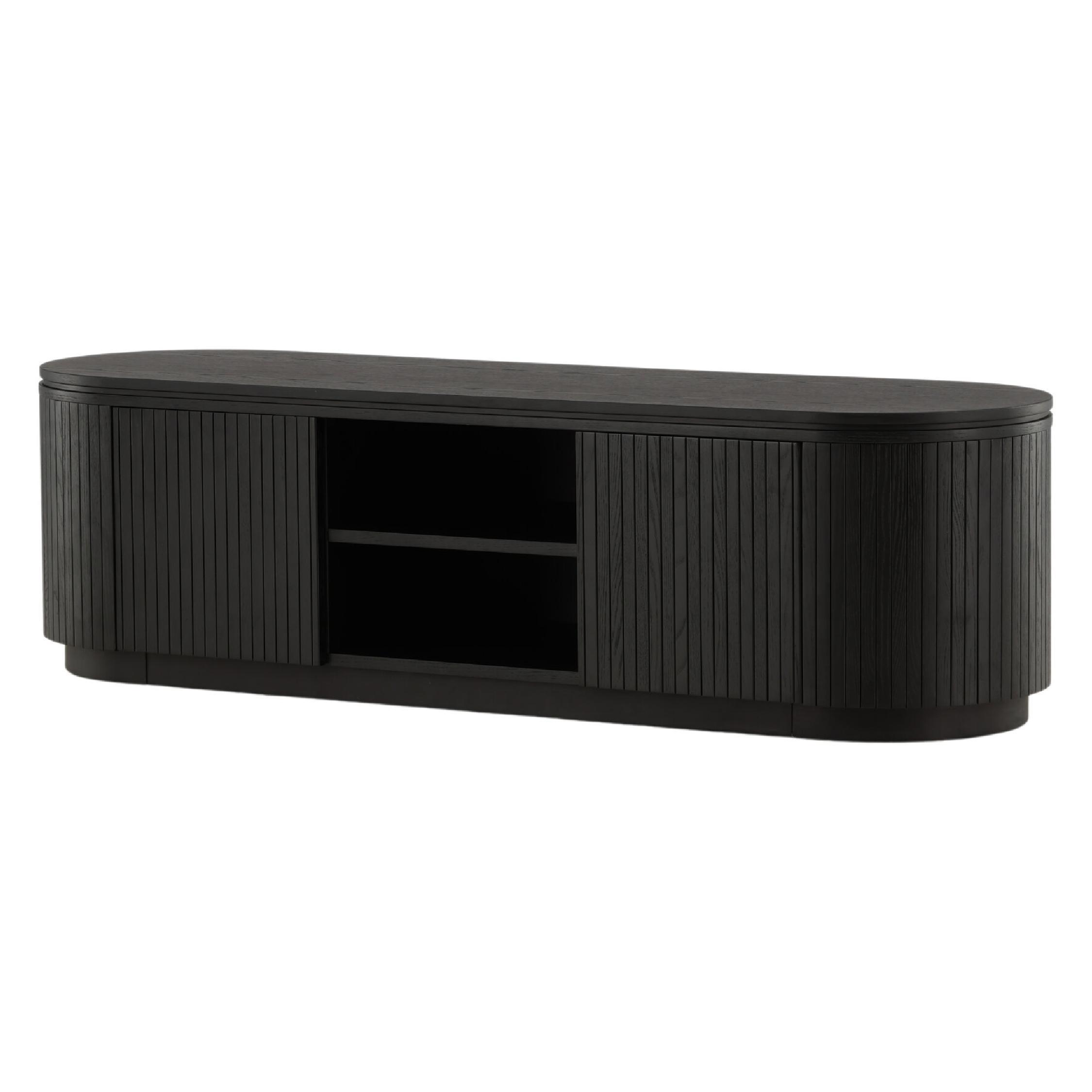 Scandinavisch zwart tv meubel Dana afbeelding 2