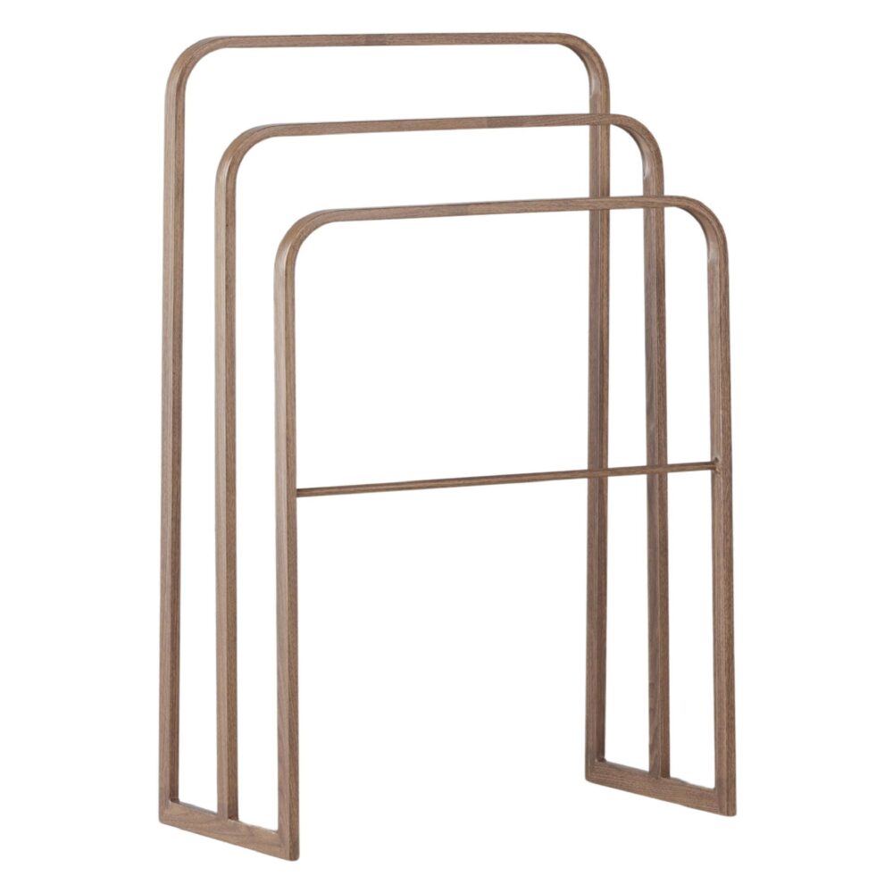 vrijstaand stalen handdoekrek mocca afbeelding 1