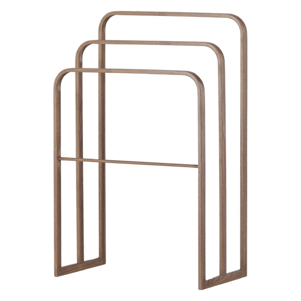 vrijstaand stalen handdoekrek mocca afbeelding 5