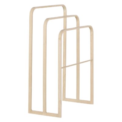 vrijstaand wit stalen handdoekrek afbeelding 3