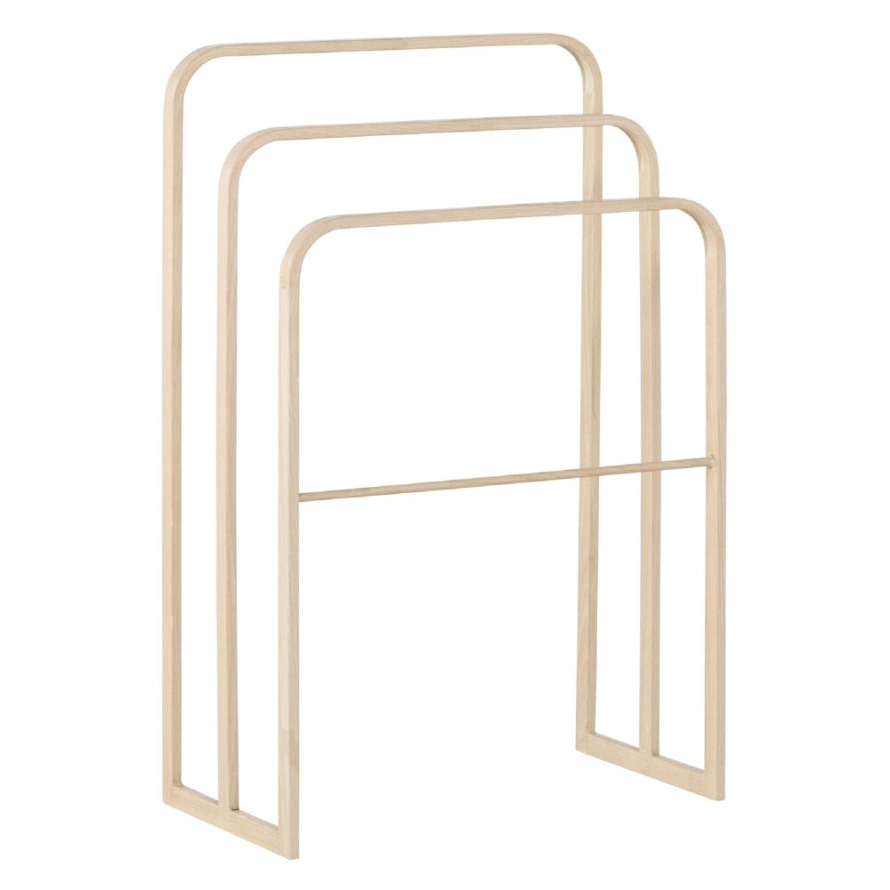 vrijstaand wit stalen handdoekrek afbeelding 1