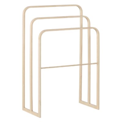 vrijstaand wit stalen handdoekrek afbeelding 1