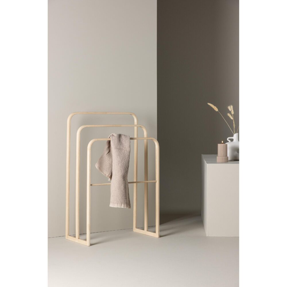 vrijstaand wit stalen handdoekrek afbeelding 7