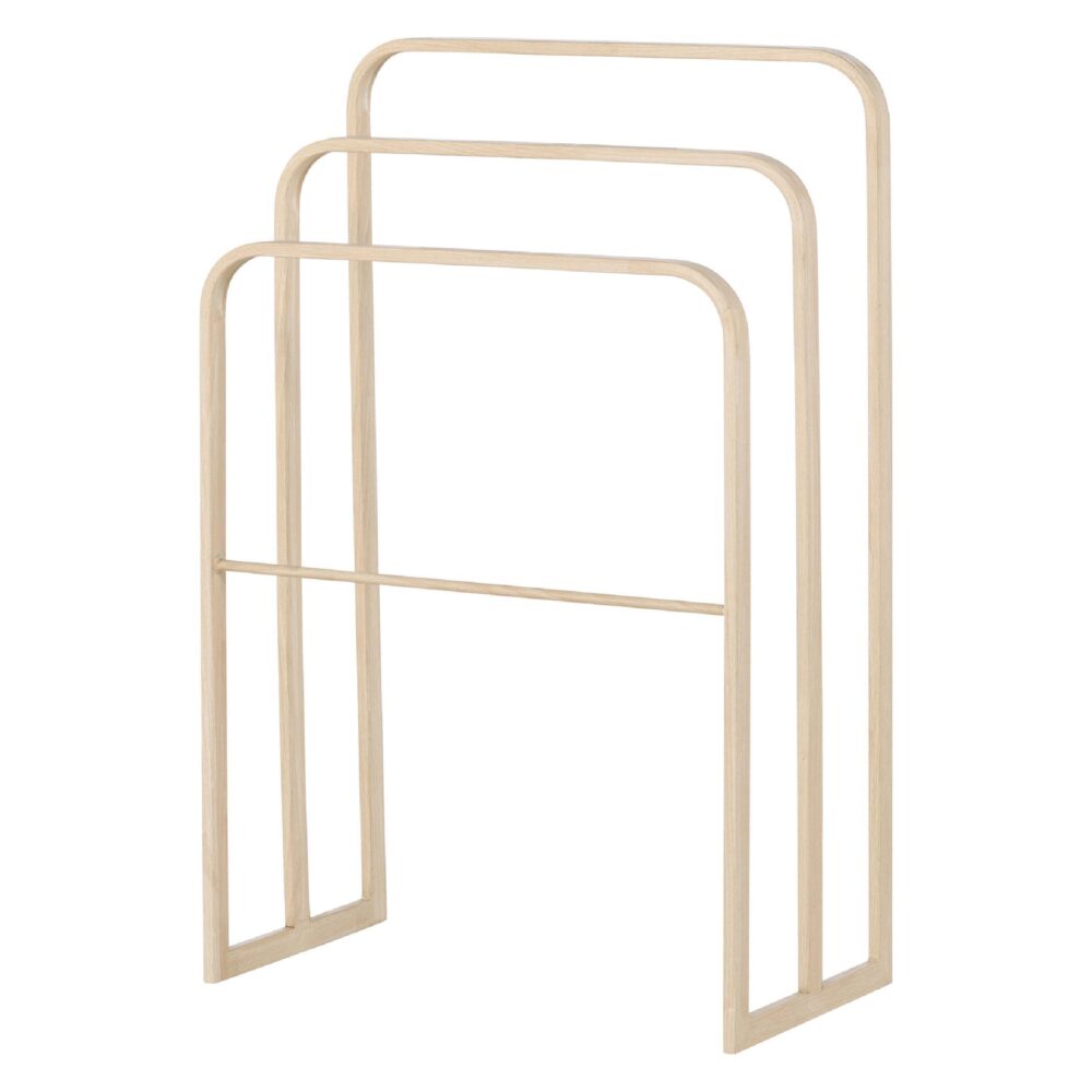 vrijstaand wit stalen handdoekrek afbeelding 5