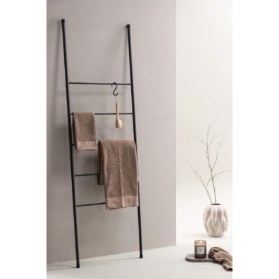 zwarte metalen decoratieve ladder afbeelding 3