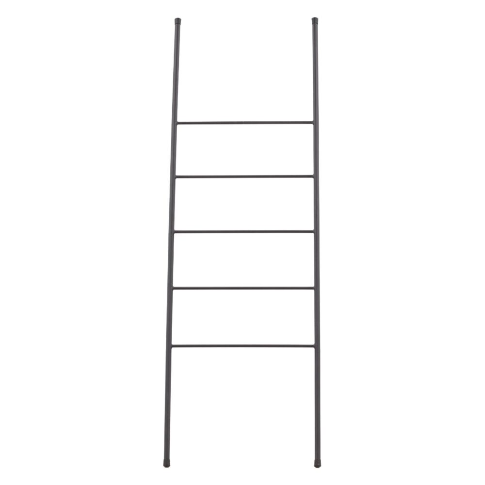 zwarte metalen decoratieve ladder afbeelding 1