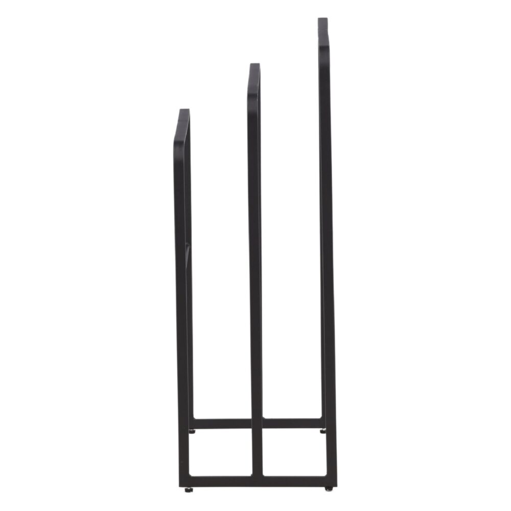 zwart stalen handdoekrek vrijstaand afbeelding 4