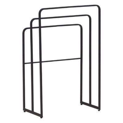 zwart stalen handdoekrek vrijstaand afbeelding 6