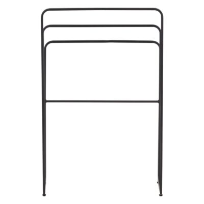 zwart stalen handdoekrek vrijstaand afbeelding 7