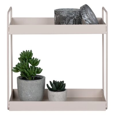 2-laags beige stalen kruidenrek afbeelding 2