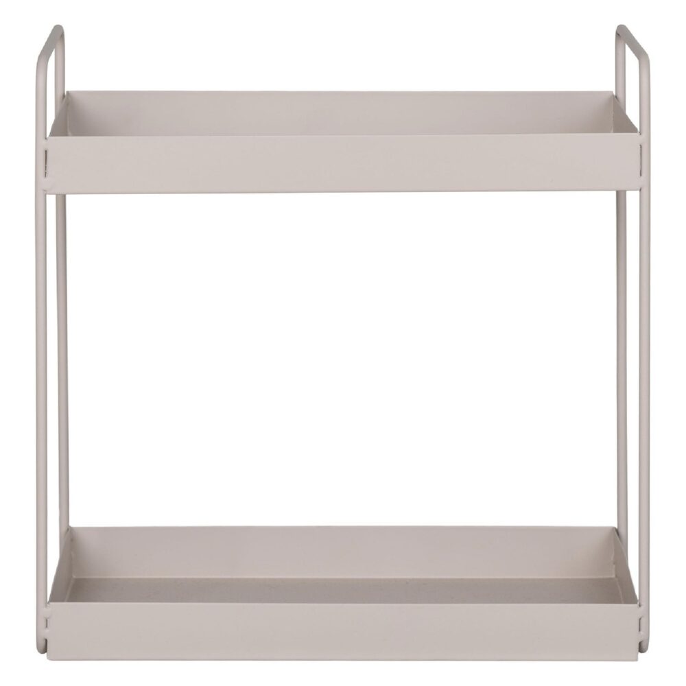 2-laags beige stalen kruidenrek afbeelding 1