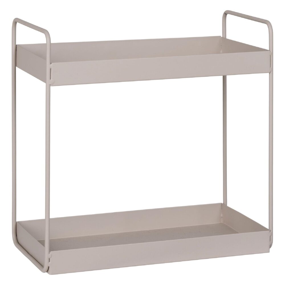 2-laags beige stalen kruidenrek afbeelding 3