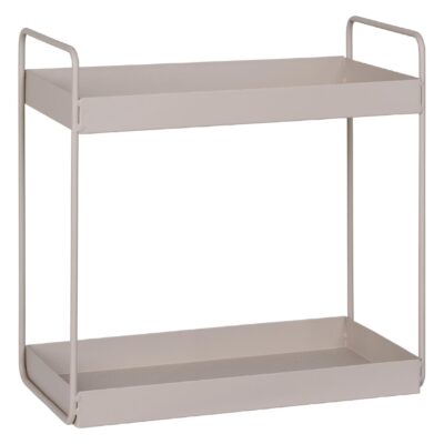 2-laags beige stalen kruidenrek afbeelding 3