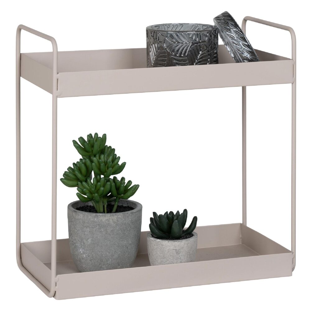 2-laags beige stalen kruidenrek afbeelding 4