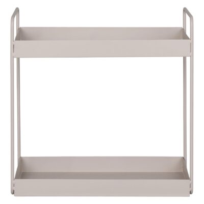 2-laags beige stalen kruidenrek afbeelding 1