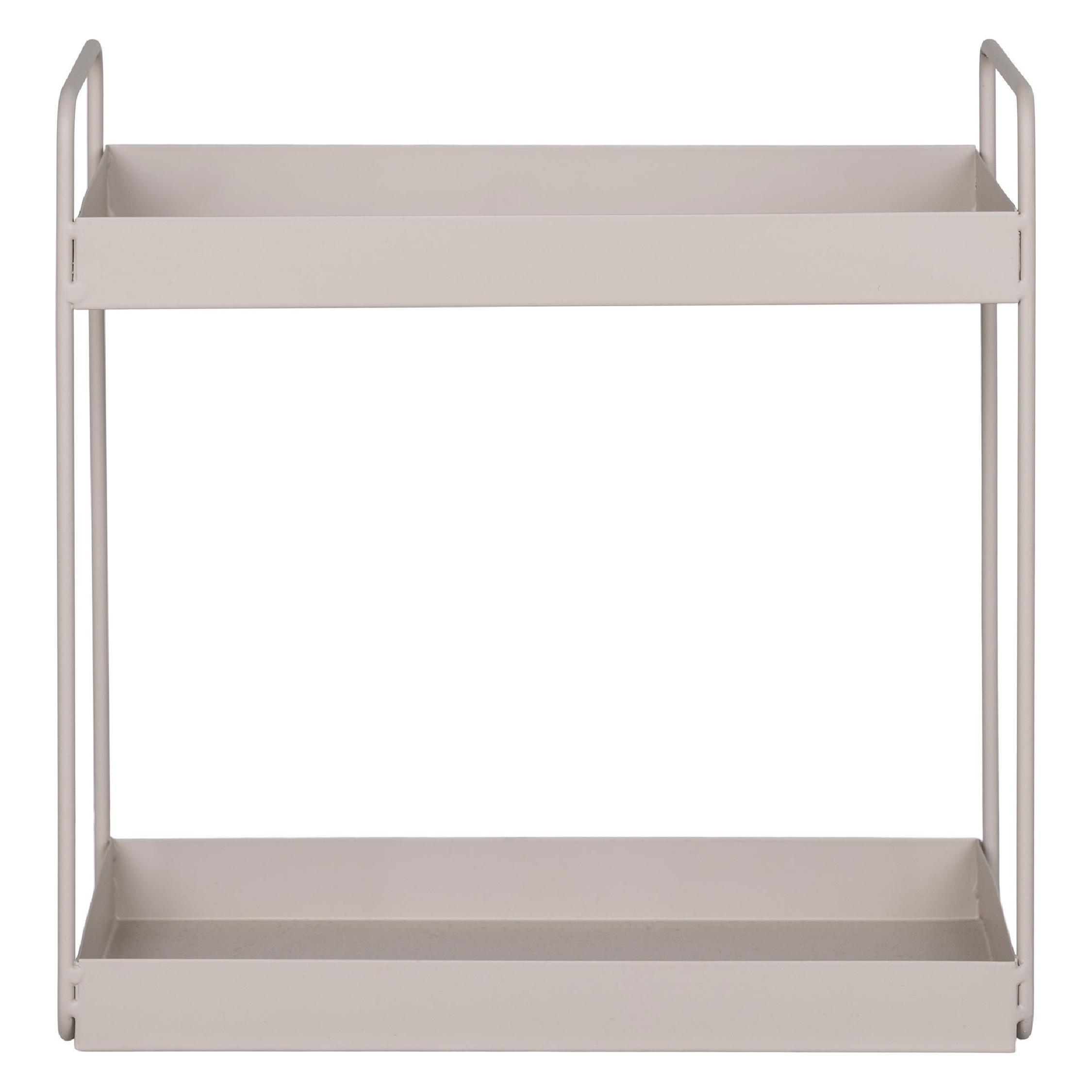 2-laags beige stalen kruidenrek afbeelding 1