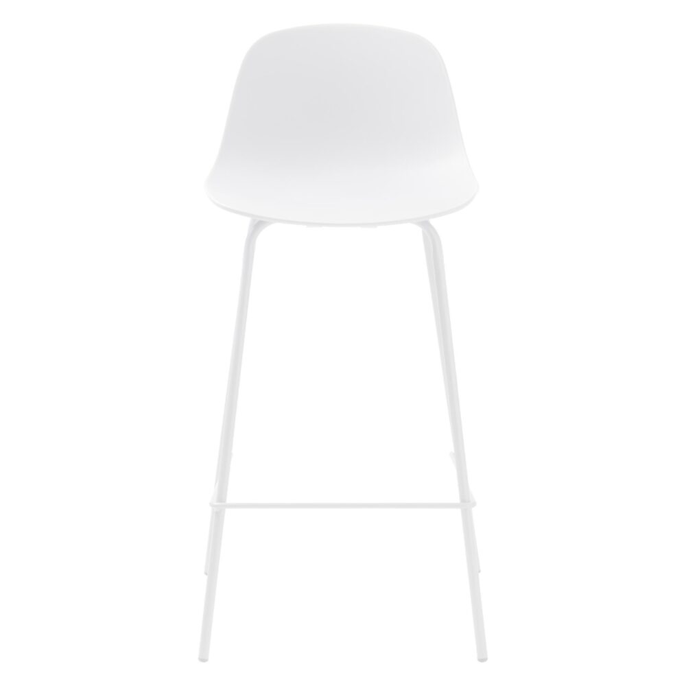 witte barstoelen Zoey met rugleuning afbeelding 2