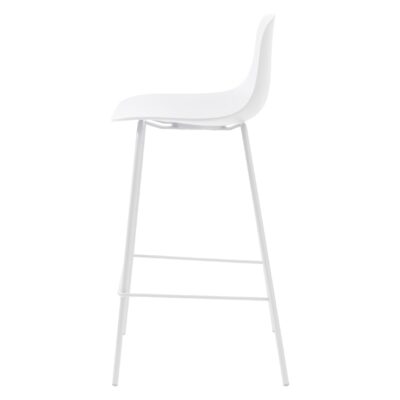 witte barstoelen Zoey met rugleuning afbeelding 3