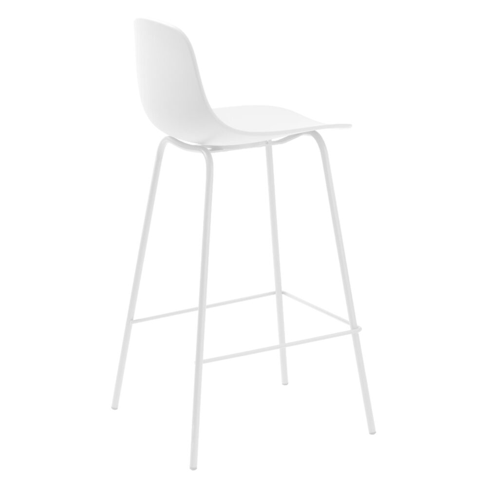 witte barstoelen Zoey met rugleuning afbeelding 4
