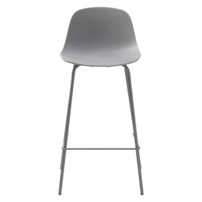 Zoey barstoelen met rugleuning grijs afbeelding 2