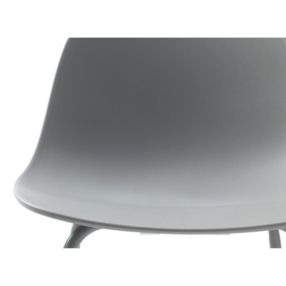 Zoey barstoelen met rugleuning grijs afbeelding 5