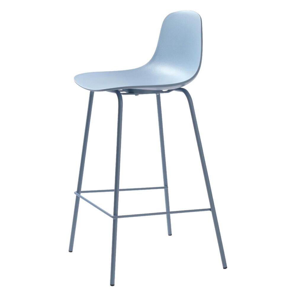 Zoey barstoelen set van 2 blauw afbeelding 1