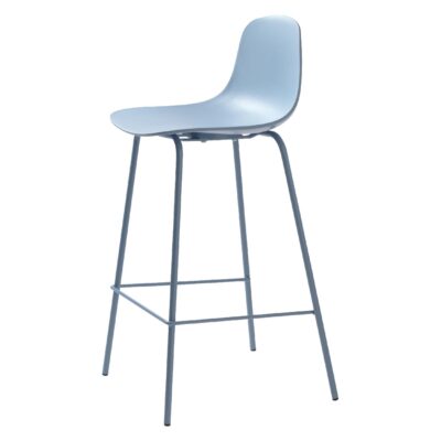 Zoey barstoelen set van 2 blauw afbeelding 1