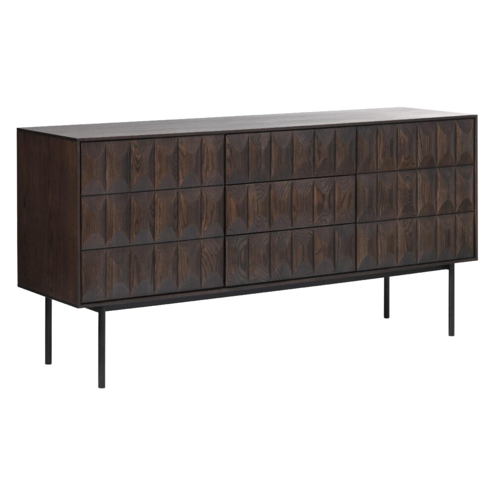 houten dressoir Svenn donkerbruin afbeelding 4