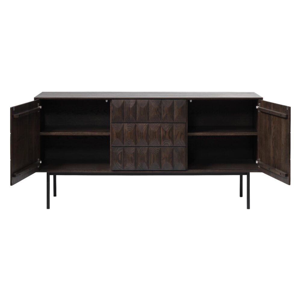 houten dressoir Svenn donkerbruin afbeelding 2