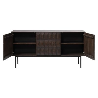 houten dressoir Svenn donkerbruin afbeelding 2