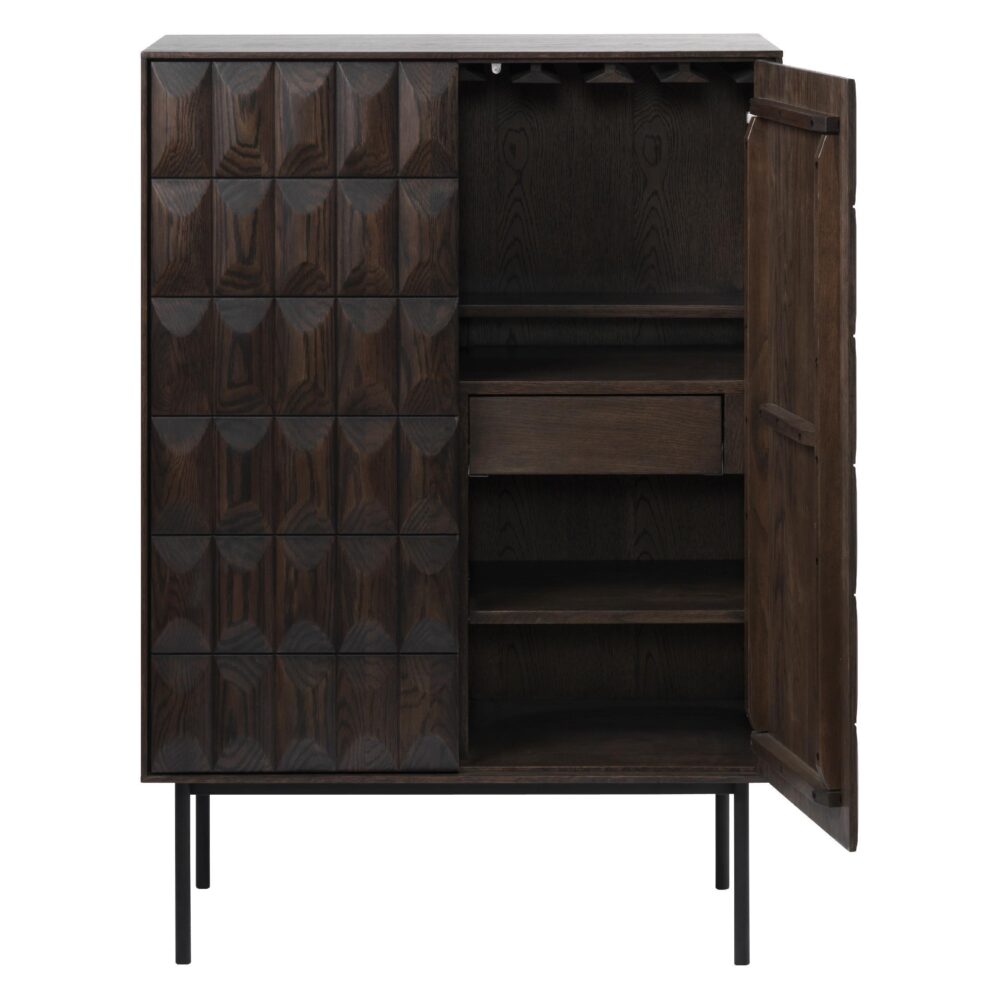 donkerbruine drankenkast Svenn afbeelding 3