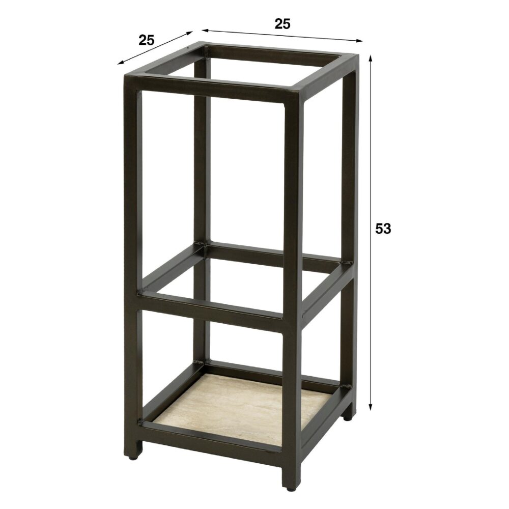 moderne bruine vierkante paraplubak afbeelding 2