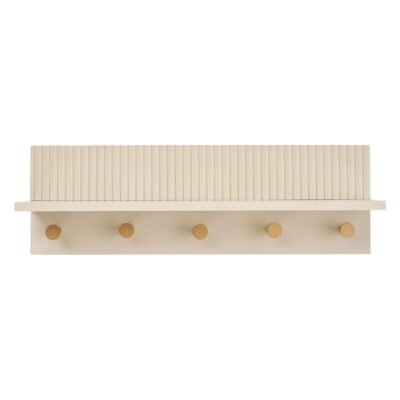 beige wandrek met haken afbeelding 1