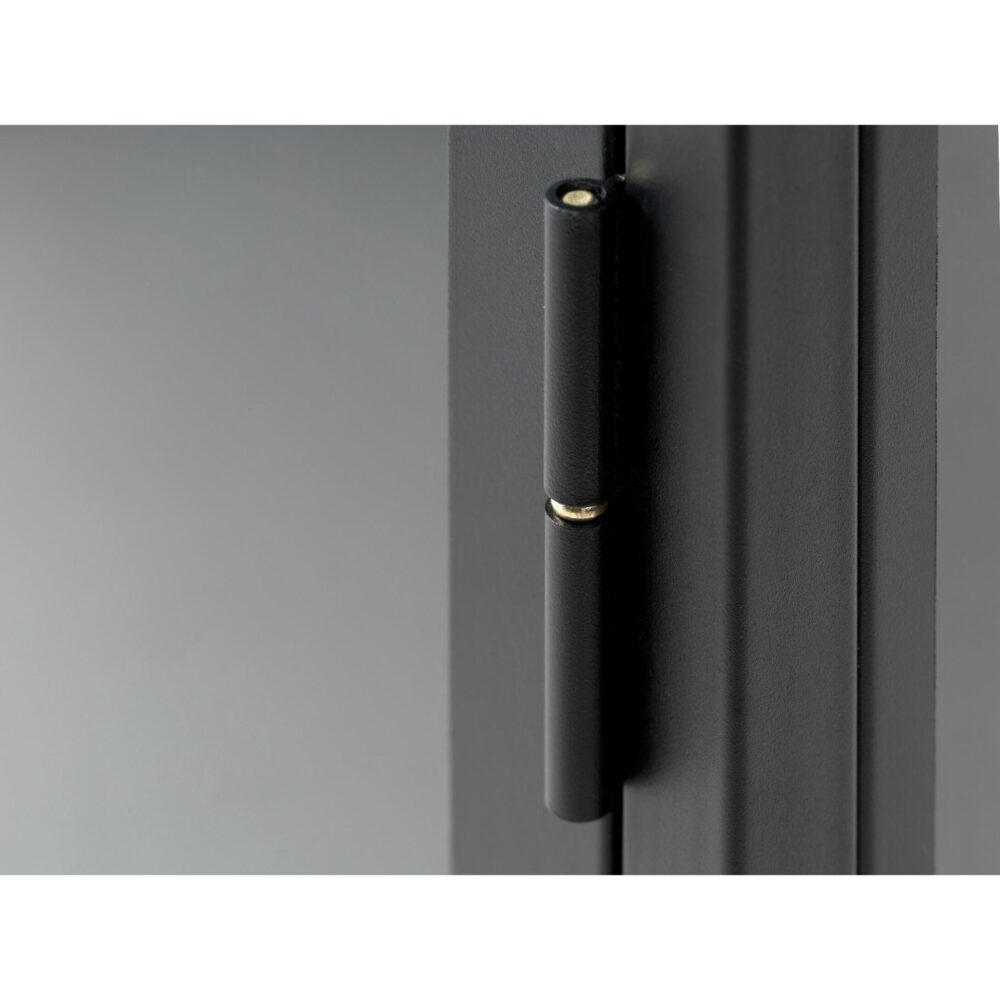 metalen dressoir Maja zwart met glazen deur afbeelding 5