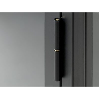 metalen dressoir Maja zwart met glazen deur afbeelding 5