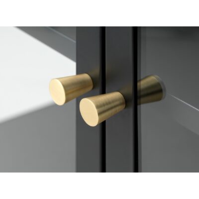 metalen dressoir Maja zwart met glazen deur afbeelding 7