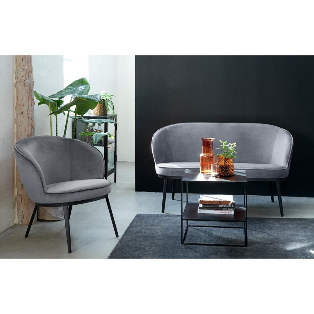 metalen dressoir Maja zwart met glazen deur afbeelding 9